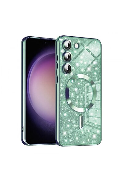 Stef's Cat Husă MagSafe pentru Samsung Galaxy S23+ S916, sclipici de lux, ver...