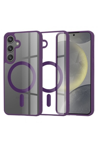 Stef's Cat Carcasă MagSafe pentru Samsung Galaxy S24 S921, Pro, Mov