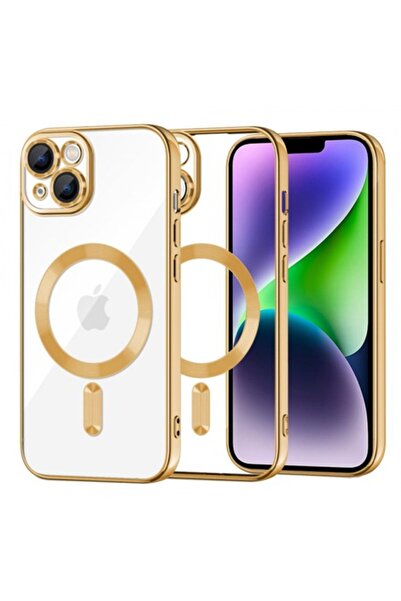 Stef's Cat Carcasă MagSafe pentru Apple iPhone 14 Plus, Cristal Luxos, Auriu