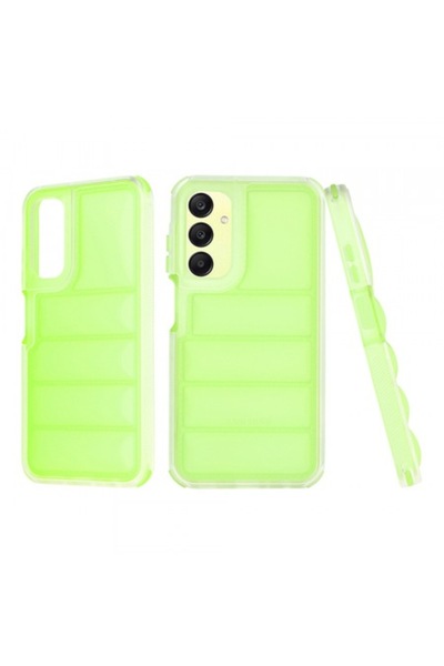 Stef's Cat Калъф за Samsung Galaxy A25 A256, Wave Shield, Зелен