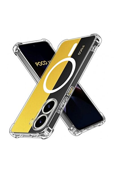 Stef's Cat Husă MagSafe pentru Xiaomi Poco X7 Pro, rezistentă la șocuri, transparentă