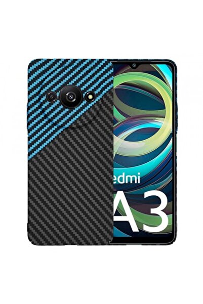 Stef's Cat Husa pentru Xiaomi Redmi A3x / A3, Carbonite FiberShell, Bleu