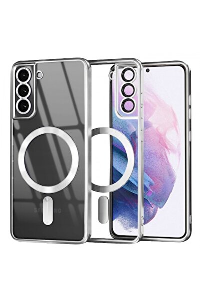 Stef's Cat Husă MagSafe pentru Samsung Galaxy S21+ 5G G996, Cristal Luxos, Argintiu