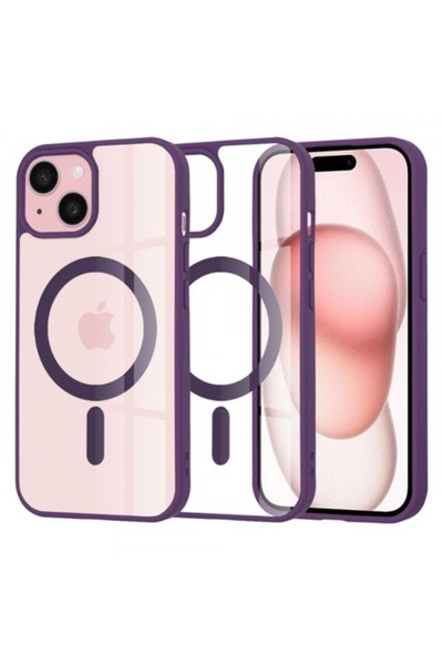 Stef's Cat Θήκη MagSafe για Apple iPhone 15 Pro, Μωβ