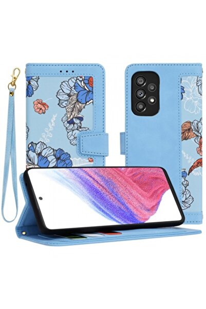 Stef's Cat Carcasă pentru Samsung Galaxy A53 5G A536, FlipCraft, Albastră