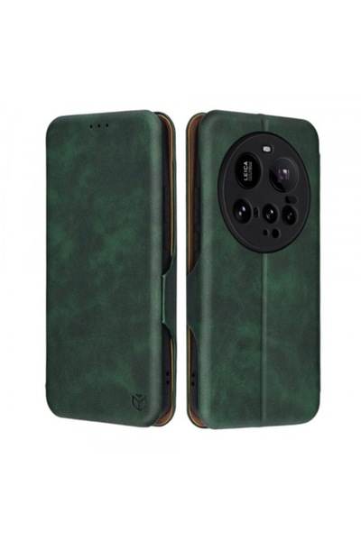 Stef's Cat Θήκη τηλεφώνου για Xiaomi 15 Ultra - Safe Wallet Plus, Πράσινη