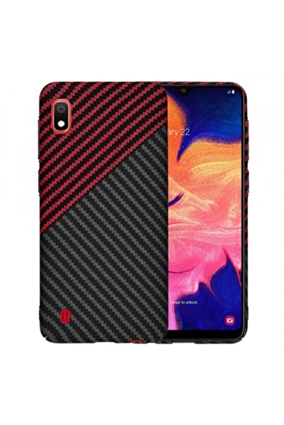 Stef's Cat Carcasă pentru Samsung Galaxy A10 (A105), Carbonite FiberShell Vortex, Roșu