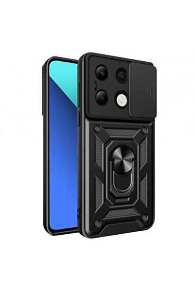 Stef's Cat Θήκη τηλεφώνου για Xiaomi Redmi Note 13 4G, CamShield, μαύρη