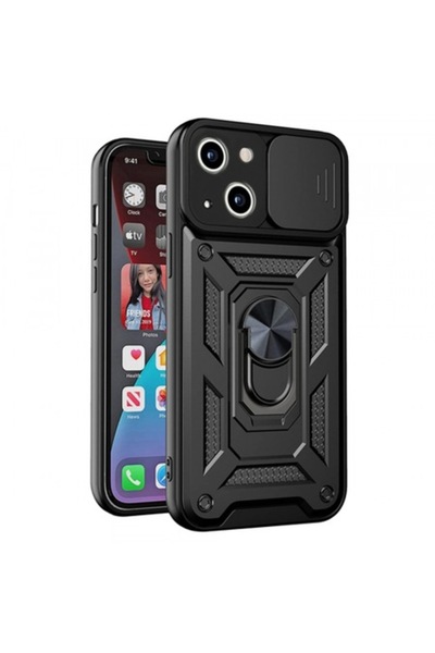 Stef's Cat Θήκη για Apple iPhone 13 Mini, CamShield, Μαύρη