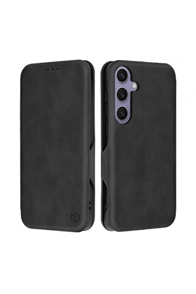 Stef's Cat Husă pentru Samsung Galaxy S24 S921, Safe Wallet Plus, Neagră