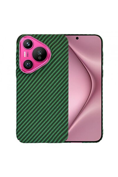 Stef's Cat Carcasă pentru Huawei Pura 70, Carbonite FiberShell, Verde