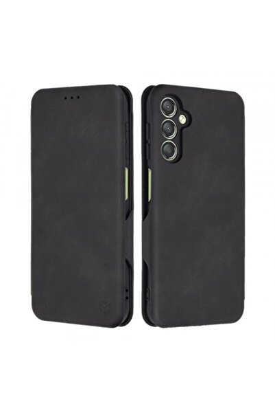 Stef's Cat Husă pentru Samsung Galaxy A24 4G A245, Safe Wallet Plus, Neagră