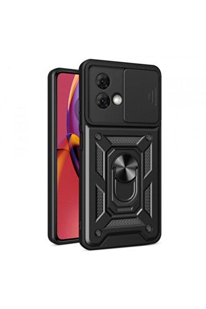 Stef's Cat Husă pentru Motorola Moto G84, CamShield, Neagră
