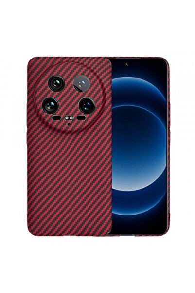 Stef's Cat Case for Xiaomi 14 Ultra, Carbonite FiberShell, Red
