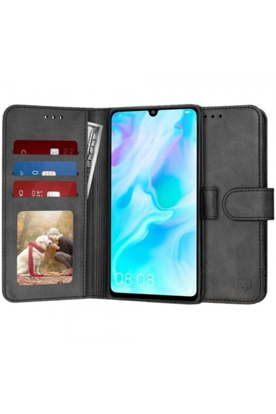 Stef's Cat Θήκη για Huawei P30 lite New Edition / P30 lite, Ημερολόγιο, Μαύρη