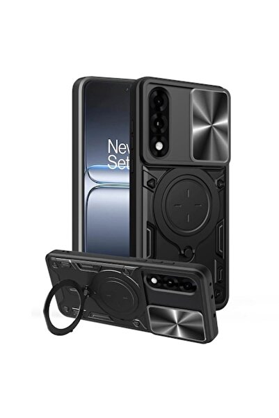 Stef's Cat Carcasă pentru OnePlus Nord 5, CamGuard Pro, Z63 - Oțel inoxidabil, Negru