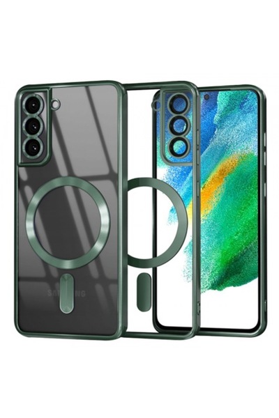 Stef's Cat Carcasă MagSafe pentru Samsung Galaxy S21 FE 5G G990, Cristal Luxu...