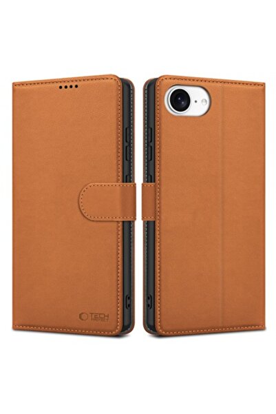 Tech-Protect Carcasă pentru Apple iPhone 16e, Tech-Protect, Portofel, Maro