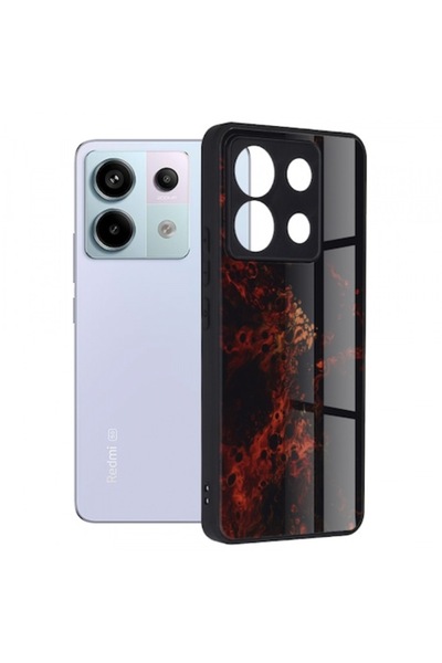 Stef's Cat Carcasă pentru Xiaomi Poco X6 / Note 13 Pro 5G, Glaze, Roșu