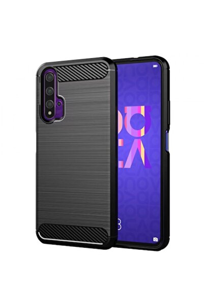 Stef's Cat Carcasă pentru Huawei nova 5T / Honor 20, Carbon, Negru