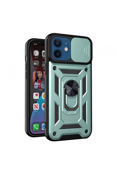 Stef's Cat Carcasă pentru Apple iPhone 12 / 12 Pro, CamShield, Verde