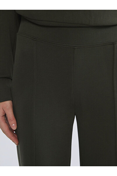LC Waikiki XSIDE Haki Beli Lastikli Geniş Paça Kadın Eşofman Altı W5MD24Z8
