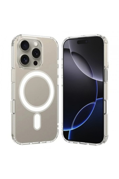 Stef's Cat Калъф MagSafe за Apple iPhone 16 Pro Max, Pro, Прозрачен