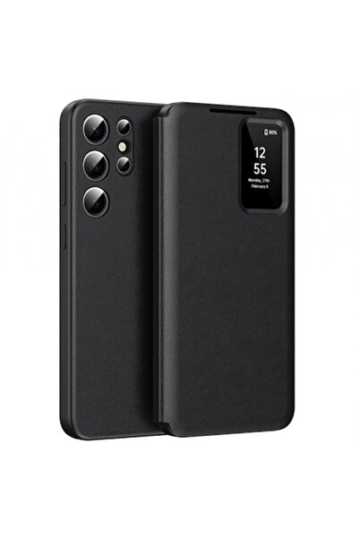 Stef's Cat Carcasă pentru Samsung Galaxy S25 Ultra S938, SmartView, Negru