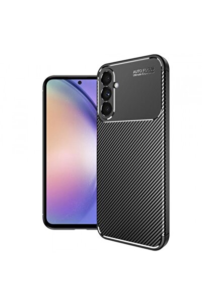 Stef's Cat Carcasă pentru Samsung Galaxy A54 (A546), Fibră de carbon, Negru