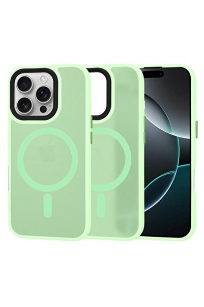 Stef's Cat MagSafe Case for Apple iPhone 16 Pro, HaloFrost, Light Green