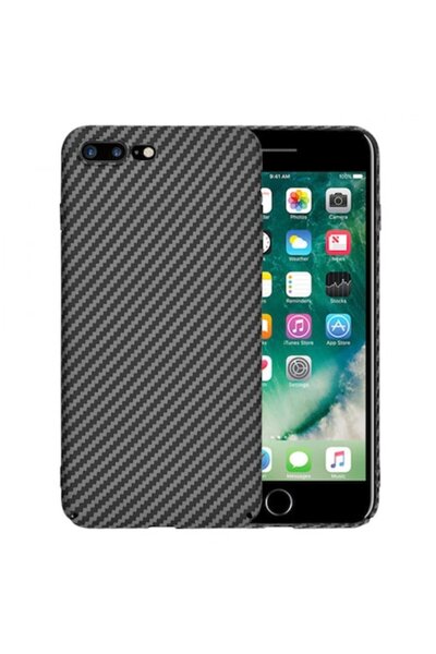 Stef's Cat Case for Apple iPhone 8 Plus / 7 Plus, Carbonite FiberShell, Black