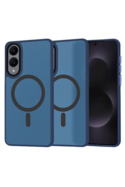 Techsuit Husa MagSafe pentru Samsung Galaxy S25 Edge S937, HaloFrost, Bleumarin