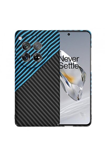Stef's Cat Carcasă OnePlus 12, Carbonite Fiber Shell, Albastră