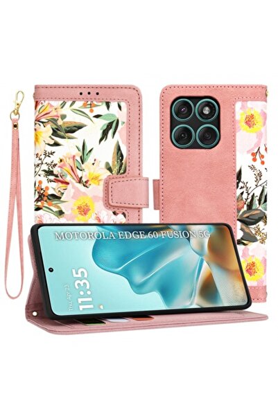 Stef's Cat Husă pentru Motorola Edge 60 Fusion / Edge 60, FlipCraft, roz