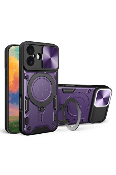 Stef's Cat Θήκη για Apple iPhone 17, CamGuard Pro, Μωβ