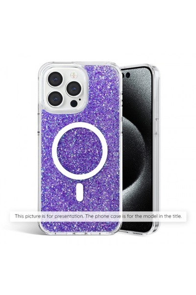 Stef's Cat Carcasă pentru Samsung Galaxy S25 S931, Techsuit Sparkling Glitter, Mov