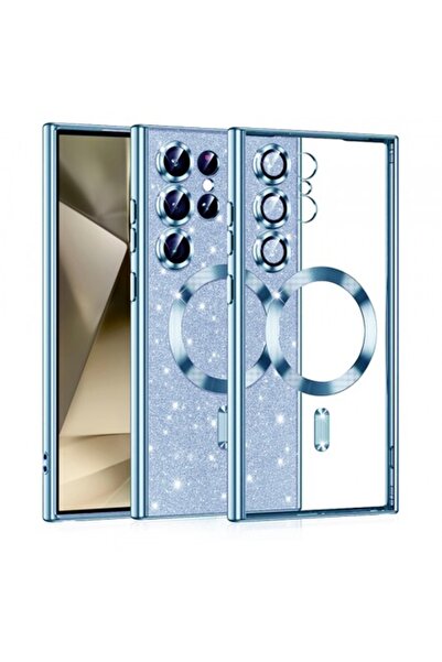 Stef's Cat Θήκη MagSafe για Samsung Galaxy S24 Ultra S928, Πολυτελής γκλίτερ,...