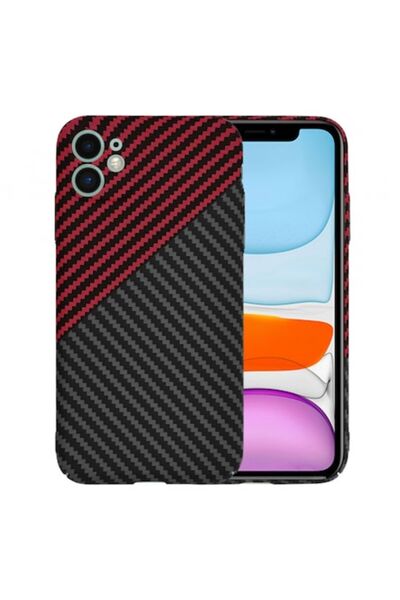 Stef's Cat Apple iPhone 11 Case, Carbonite FiberShell Vortex, Red