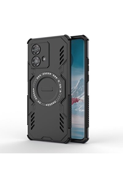 Stef's Cat Husă ArmorMag pentru Motorola Edge 40 Neo, policarbonat, neagră, p...