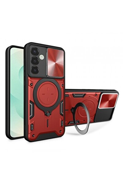 Stef's Cat Case for Samsung Galaxy S25+ S936, CamGuard Pro, Red