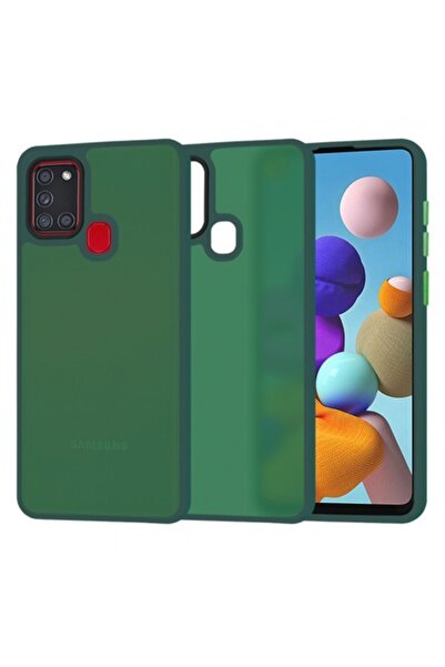 Stef's Cat Carcasă pentru Samsung Galaxy A21s A217, HaloFrost, Verde