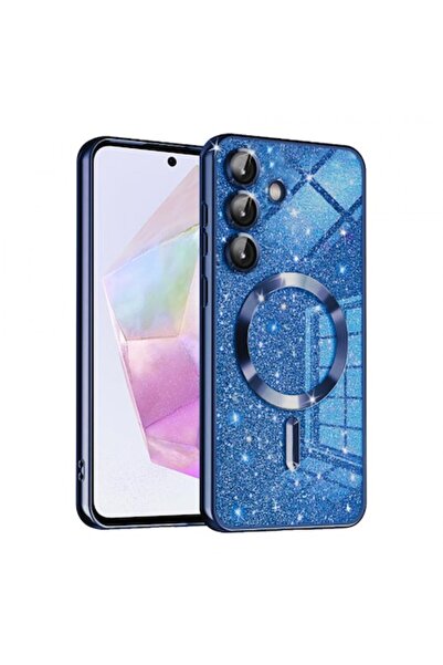 Stef's Cat Husă MagSafe pentru Samsung Galaxy A35 5G A356, sclipici de lux, a...