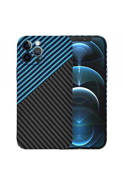 Stef's Cat Θήκη για Apple iPhone 12 Pro Max, Carbonite FiberShell, Μπλε