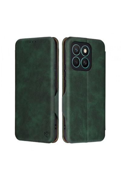 Stef's Cat Carcasă pentru Honor X8c, Portofel Sigur Plus, Verde