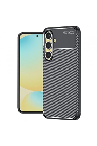 Stef's Cat Carcasă Samsung Galaxy S24 FE (S721), Fibră de Carbon, Neagră