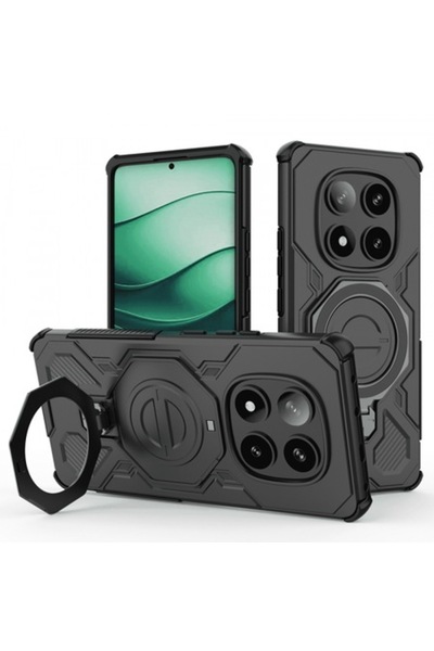 Stef's Cat Θήκη για Xiaomi Redmi Note 14 Pro+ 5G, Carbon Shield Pro, Μαύρη