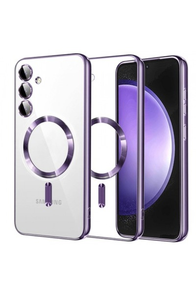 Stef's Cat Carcasă MagSafe pentru Samsung Galaxy S23 FE S711, Cristal Luxos, ...