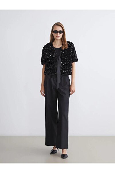 LC Waikiki Μπλούζα με παγιέτες με λαιμόκοψη σε σχήμα V (W5)