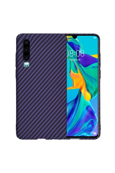 Stef's Cat Carcasă pentru Huawei P30, Carbonite FiberShell, Violet