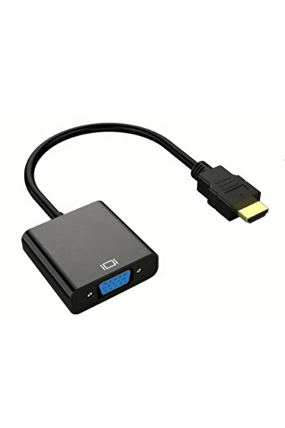 FUJISHKA كابل HDMI إلى VGA، محول فيديو من ذكر إلى ذكر بطول 15 سم لمشغل HD إلى...